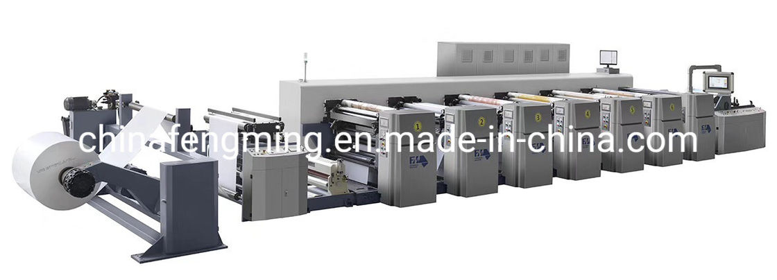 Скорость печати 200 м/мин Флексо-печать для 8 цветов изготовлена в Fengming Machinery