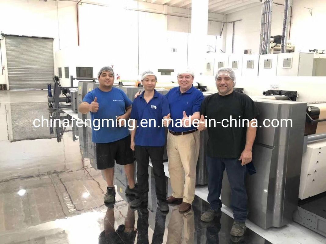 Скорость печати 200 м/мин Флексо-печать для 8 цветов изготовлена в Fengming Machinery